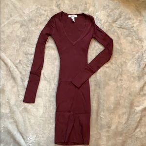 Maroon Sweater Dress